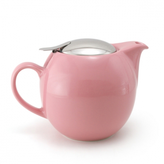 Чайник с ситечком 680 мл  цвет: Розовый 