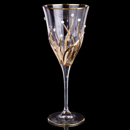 Набор бокалов для вина  Зара с кристаллами
