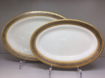 A set of two oval platter  "SCHEHERAZADE"