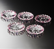 Набор тарелок Монтана колор  18 см 5 шт цвет: розовый/фиолет