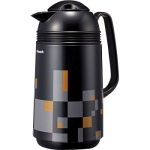 Japanese thermos  "Modern Black"  with 1L glass bulb