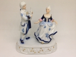 Porcelain musical figurine "Duo"  18*19 сm