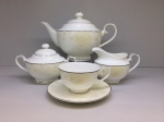 Tea set  "BEIGE ROSE" of 17 items fo 6 persons
