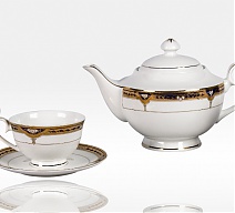 Чайный сервиз Дворцовый кобальт на 6 персон 17 предметов 