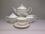 Tea set  "The BLUE LADDER" of 17 items fo 6 persons