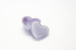 Glass casket "Sweet Heart" 10*9/5 cm, color: Lavender