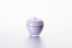 Vase with lid "Apple" of 7.5*9 cm color: Lavender