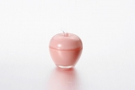 Vase with lid "Apple" of 7.5*9 cm color: Pink
