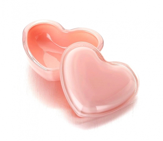 Шкатулка  Милое Сердце 10*9/5 см, розовая
