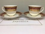 A set of cups for two persons "ROYAL RUBY"