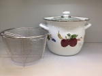 Japanese enamelled pan 22 cm for 7,5 L, Series of Fruits